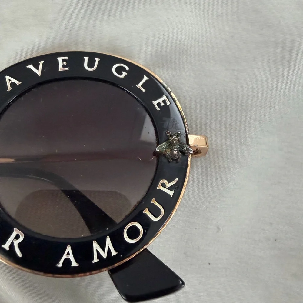 Gucci L’Aveugle Par Amour Round Sunglasses
